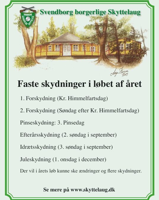 Året er startet og snart kommer de to forskydninger og 3. pinsedag – glæd dig