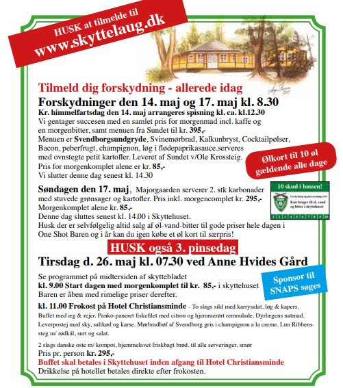Forskydninger 2026 – og 3. pinsedag